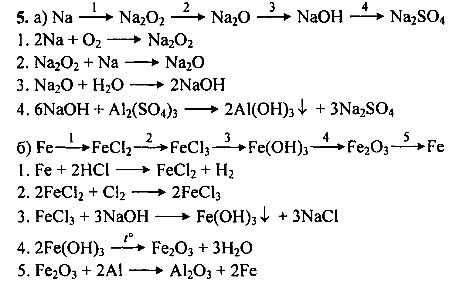 Осуществить naoh