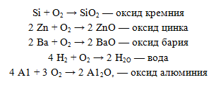 Реакция взаимодействия воды с оксидом бария