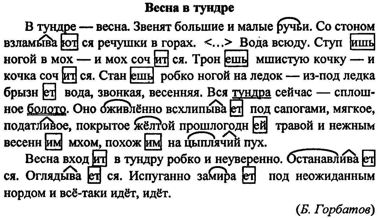 Робко разбор. Весной робко входит в тундру оглядывается синтаксический разбор. Сочинение на тему морфемы 6 класс по русскому языку.