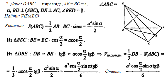 Основание пирамиды dabc является